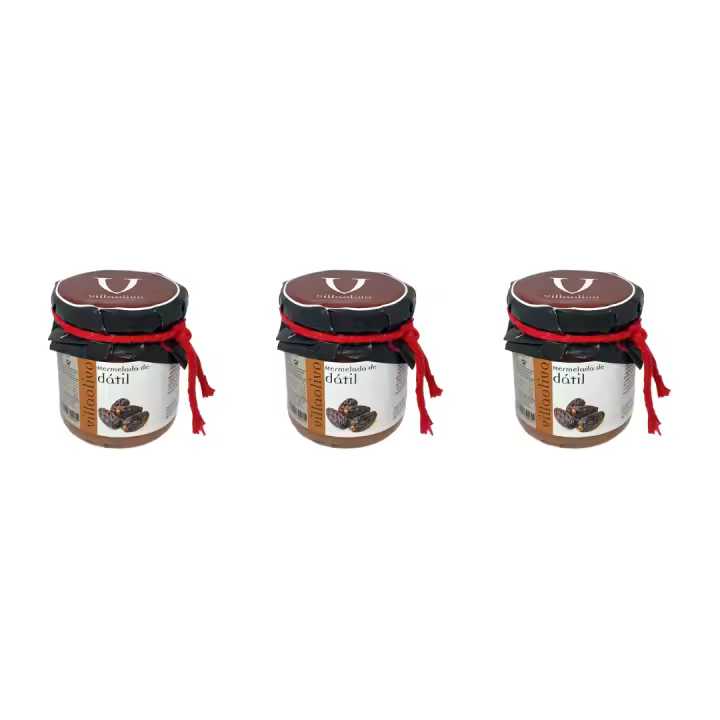 Villaolivo - Pack 3 unidades Mermelada de Dátiles 210g  Mermelada Gourmet  100% Natural - 1