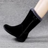 Botas De Nieve Para Mujer Invierno Antideslizantes Comodidad Casual Botas Medianas De Media Caña Con Cremallera Y Algodón - details 5