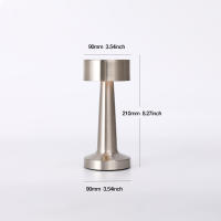 Lámpara De Escritorio LED Sin Cable Con Control Táctil Y Carga Moderna Arte Deco 3 Temperaturas Ajustables Brillo Luz LED - details 2