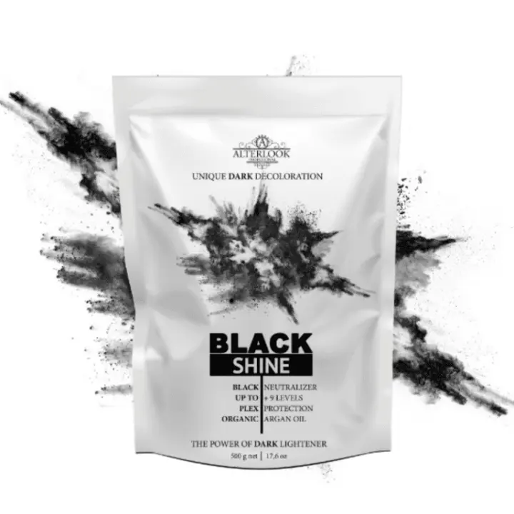 alterlook black shine polvo decolorante negro 500g - 1