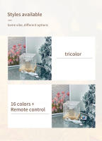 Lámpara Nocturna USB De Cristal Cubo Decorativo De Agua Viva Rotatoria Creativa Para Mesa Luz De Ambiente Rectangular - details 2
