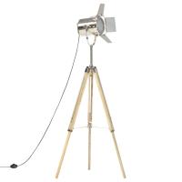 vidaXL Lámpara de suelo con trípode madera maciza de mango 140 cm - details 1