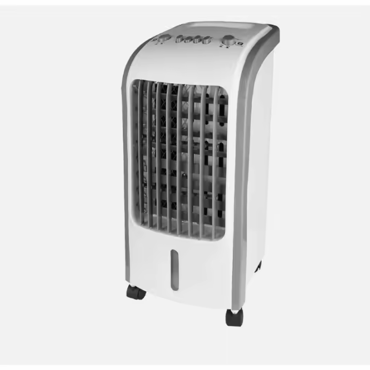 FABRILAMP Climatizador Evaporativo Ventisca Blanco 80w 3vel 4litros Oscilante.portatilil C/acumulador De Frio,3Velocidades，4ruedas 57x26x24cm Calidad de confianza - 1