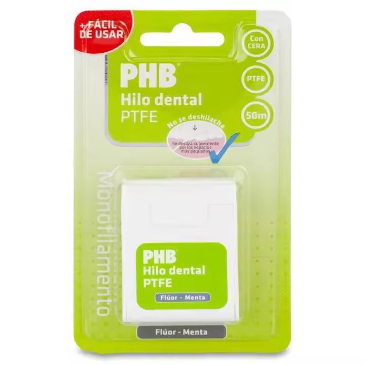 Phb Hilo Dental Flúor-Menta Con Cera, 50 Ml - 1
