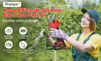 Tijeras de podar eléctricas sin escobillas, herramienta de corte de ramas de árboles frutales, bonsái, batería Makita,50mm, 1000W,Alto contenido de carbono,Modelo digital,Tijeras de rama gruesa - details 0