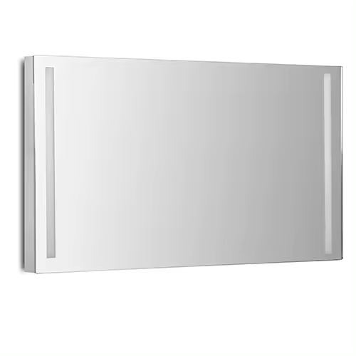 Espejo de Baño Rectangular con Luz LED y Perfil de Aluminio - Luz Blanca Fría (5700K) - 100 x 80cm | Modelo Niza - 1