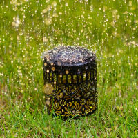 2-Pack Lámparas Solares De Paeonia Para Exterior Decoración De Jardín Diseño Hueco Luz De Hierro Para Patio Fiesta Regalo - details 3