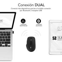 Ratón Ergonómico Inalámbrico por Bluetooth/ 2.4GHz Subblim Curve Ergo Dual Battery/ Batería recargable/ Hasta 1600 DPI - details 2