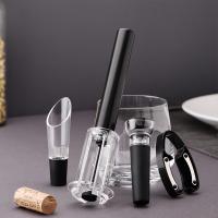 Juego De Abrevidrios Y Botella De Vino Con Bombín En Acero Inoxidable Herramientas De Cocina Accesorios De Bar Pneumático - details 5