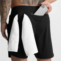 Shorts De Running Para Hombre Verano 2025 Fitness Gym Quick Dry Con Bolsillo Cierre De Cremallera Pantalones Deportivos Bodybuilding - details 14