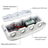 Lámpara De Pared LED Impermeable 2W 6W 8W Para Exterior Iluminación De Jardín Porche Baño Dormitorio Sala De Estar AC85-265V Moderno - details 5