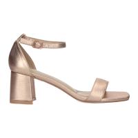 PuntoSalao Sandalias de tacón medio cómodo mujer color champán Z-2235 una sandalia de tacón perfecta para tus eventos mas especiales - details 1