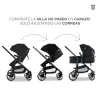 Asalvo Trío Convertible Dubai 2 Oliva – Cochecito 3 en 1 con Capazo, Silla de Paseo y Silla de Auto para Bebés desde 0 Meses hasta 22 kg - details 2
