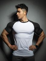 Camiseta De Compresión Para Hombre Verano Manga Corta Fitness Running Deporte Gimnasio Casual Alta Calidad Ropa Transpirable Y De Secado Rápido - details 4