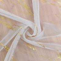 Cortinas De Tulle Blanca Para Sala De Estar Con Patrón De Mármol Oro Y Plata Cortinas Transparentes Para Dormitorio Y Balcón - details 2
