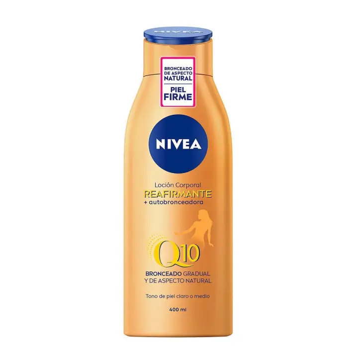 NIVEA Q10 Loción Corporal Reafirmante + Autobronceadora 400 ml - 1