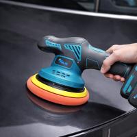 Pulidora Eléctrica Inalámbrica 21V para Coche, 600W, 9 Velocidades, con 4 Almohadillas Intercambiables, para Pulir, Encerar y Abrillantar Coches, Muebles y Suelos, Don Feliz - details 0