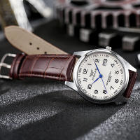 Reloj De Lujo Para Hombre Nueva Moda Correa De Cuero Montre De Luxe Homme Marcador De Numeros Arabe Movimiento Cuarzo Reloj De Pulsera Casual - details 3