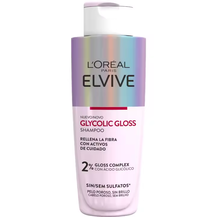 L'ORÉAL PARIS | Elvive Glycolic Gloss Con Ácido Glicólico Cabello Suave Y Brillante - 1