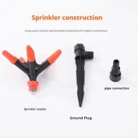 2pcs Riega Jardín Automático Rotatorio Conexión Fácil Riego De Jardín Suelo Con Sprinkler Para Riego Del Jardín - details 2