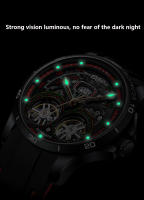 Reloj Mecánico Para Hombre Ailang Con Doble Tourbillon Esqueleto Y Calendario Resistente Al Agua Con Correa De Silicona Luminoso Y Multi-function - details 6