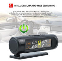 Sistema De Monitoreo De Presión De Neumáticos E-ACE TPMS Inteligente Sin Fuerza Pantalla LCD Alarma De Seguridad Electrónica - details 9
