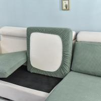 Funda De Sofá Elástica Gruesa En Color Sólido Protector De Muebles Para Sala De Estar Funda De Cojín De Sofá Desmontable - details 27