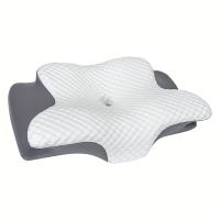 Almohada De Memoria Espuma Ergonómica Para El Cuello Alivio Del Dolor De Cuello Soporte Para Durmientes De Lado Y Espalda Regalo De Ropa De Cama Gris - details 5