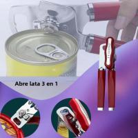 Abrigo De Botellas Y Lata 3 En 1 De Acero Inoxidable Multifuncional Profesional Fácil Manual Herramienta De Cocina - details 7