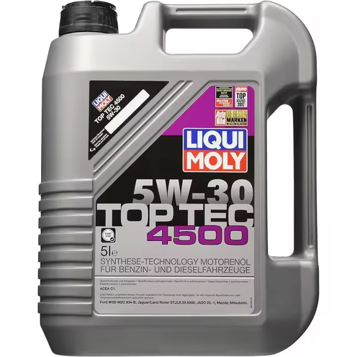 LIQUI MOLY Top Tec 4500 5W-30 | 5 L | Tecnología de síntesis Aceite de motor | 2318 - 1
