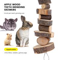 Juguete Masticable Para Conejos Y Hamsters Hecho De Madera Natural Para Moler Los Dientes De Animales Pequeños Como Guineapicos Y Sapos - details 0
