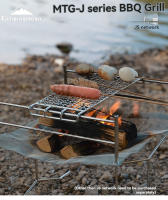 Red De Barbacoa De Acero Inoxidable Para Camping Y Picnics CAMPINGMOON J Series Tamaño Grande Mediano Y Pequeño Malla Cuadrada - details 1