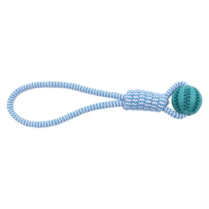 Bola De Juguete Para Perros Con Correa Resistente Masticadora Y Limpieza De Dientes Juguete Interactivo Anti-Boredom Para Muelas - 1