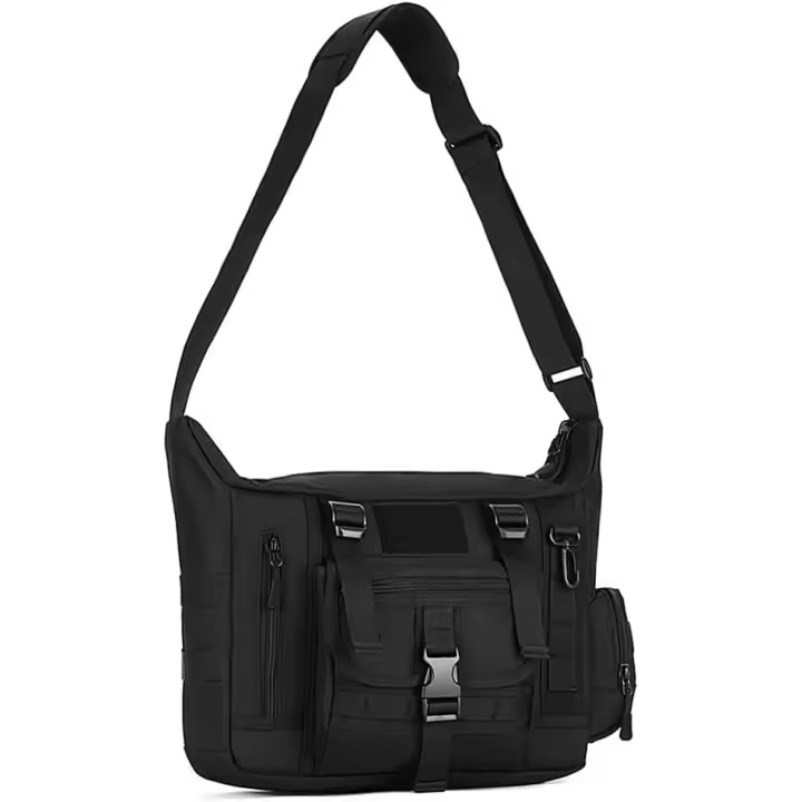 Bolso bandolera táctico Molle para exteriores, camping, senderismo, trabajo, portátil - 1