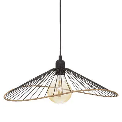 Factory Cuadros Lámpara Colgante Alain Metal Negro | Elegante Diseño - 1