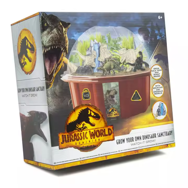 JURASSIC WORLD CREA TU SANTUARIO DE DINOSAURIOS CON VEGETACIÓN REAL DIORAMA - 1