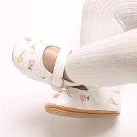 Nuevos Zapatos De Bebé Para Niñas Mary Jane Planos Con Bordado Antideslizantes De Goma Talla 0-18M Zapatos De Princesa Para Recién Nacidos - details 10