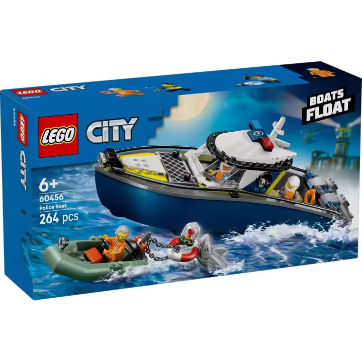 Lego City  Persecucion en Barco de Policia Lego 60456 - 1