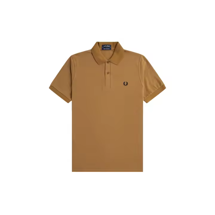Fred Perry Reissues Original Plain Polo Dark Caramel / Navy - 1