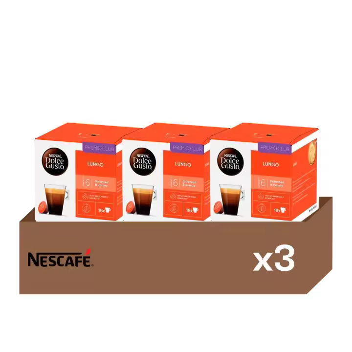 Lungo - Pack 3 Cajas de Café (48 uds) | Café Largo, Complejo y Equilibrado con Notas Tostadas y Suave Matiz a Grosella Negra - 1