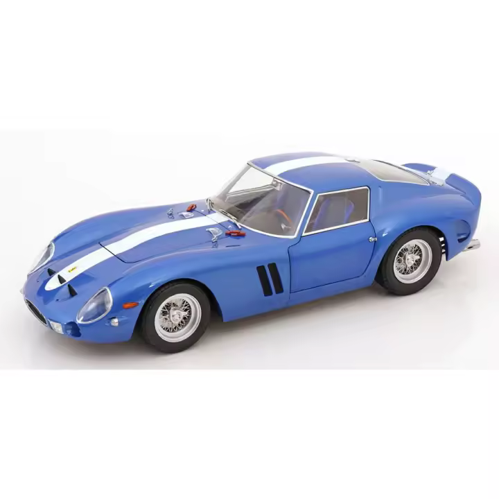 KK ESCALA 1/12 FERRARI 250 GTO AZUL METALICO Y BLANCO 1962 - KKDC120122-BW - 1