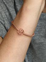 Pandora - Charm de Corazones-Baño de Oro Rosa de 14K - details 1