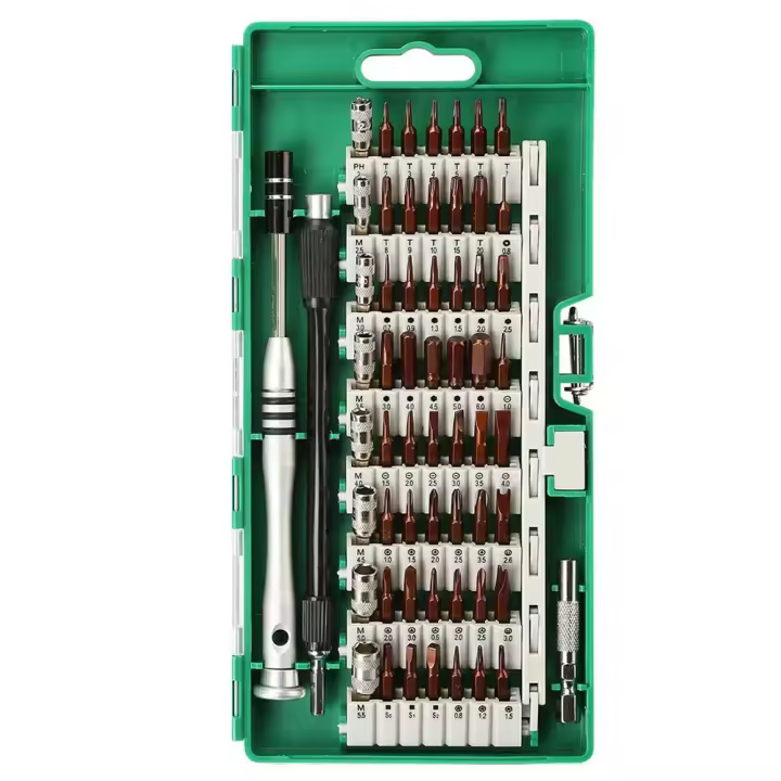 Kit De Herramientas De Destornillador Magnético Profesional Para Reparación De Electrónica S2 Acero 60 En 1 Precisión Para iPhone Tableta - 1