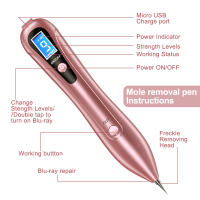 Plasma Pen Herramienta De Belleza Para Eliminar Vainillas Manchas De Piel Nevo Y Tatuajes Con LCD 9 Niveles USB Cable - details 4