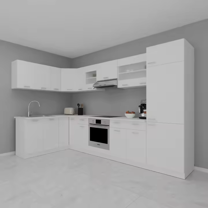 Cocina esquinera de 13 piezas Cocina esquinera Mueble de cocina Bloque de cocina Cocina completa 328 x 178 cm Esilo Cocina esquinera de 13 piezas Cocina esquinera Mueble de cocina Bloque de cocina Cocina completa 328 x 178 cm Esilo - 1