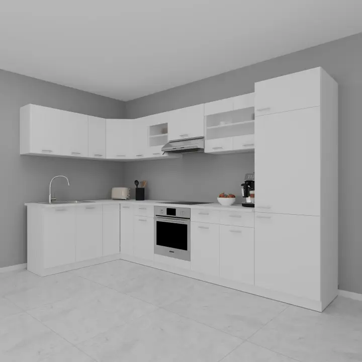 Cocina esquinera de 13 piezas Cocina esquinera Mueble de cocina Bloque de cocina Cocina completa 328 x 178 cm Esilo Cocina esquinera de 13 piezas Cocina esquinera Mueble de cocina Bloque de cocina Cocina completa 328 x 178 cm Esilo - 1