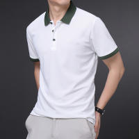 Camisa Polo Casual Para Hombres De Color Sólido Manga Corta Cómoda Para Verano Antideslizante Transpirable De Algodón Blends - details 6