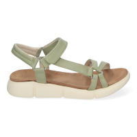 Davinia Shoes Sandalias Planas de Mujer, Comodas y Elegantes, Diseño Moderno con Tiras Cruzadas en la Pala y Cierre Comodo de Velcro. Shoes&Blues.es AD-3261-Verde - details 1
