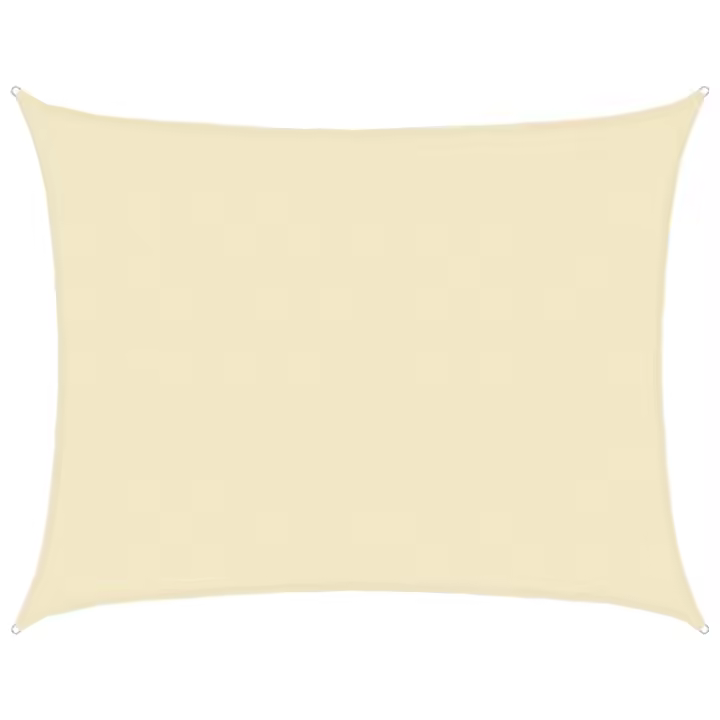 Toldo de Vela crema HDPE 160g/m² 6x7 m - 1