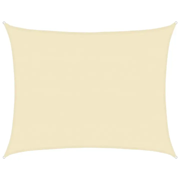 Toldo de Vela crema HDPE 160g/m² 6x7 m - 1